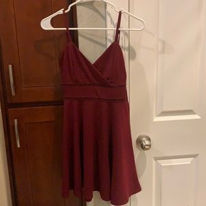 Maroon cocktail dress